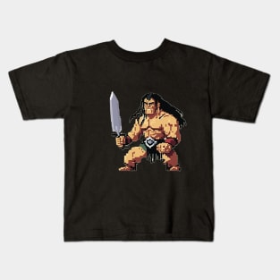 pixel barbarian Kids T-Shirt